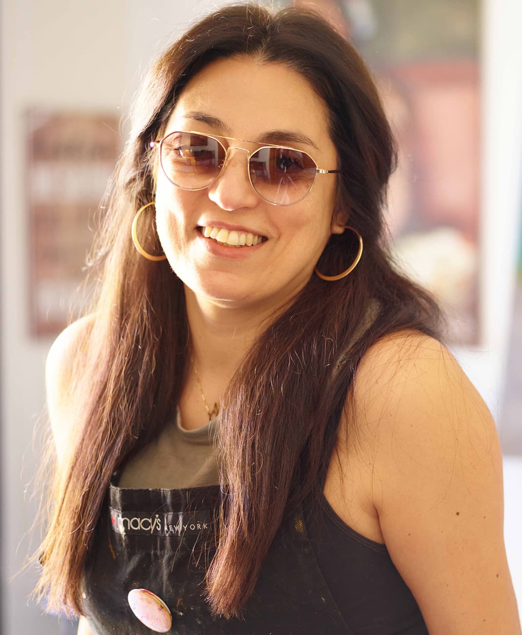 Léna Khalifeh in the studio